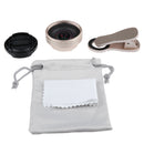 Clip-on Optical Glass Lens HD Without Distortion 0.6X Wide-angle Lens for iPhone 7 7 Plus 6 6S Samsung Galaxy S5 S6 Gold