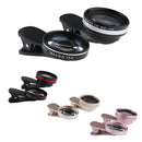 2 in 1 0.6X Wide Angle + 15X Macro Lens for iPhone 5S 6S 7 Samsung Galaxy S6 S5 Black+Silver