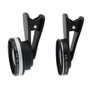 2 in 1 0.6X Wide Angle + 15X Macro Lens for iPhone 5S 6S 7 Samsung Galaxy S6 S5 Black+Silver