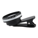 2 in 1 0.6X Wide Angle + 15X Macro Lens for iPhone 5S 6S 7 Samsung Galaxy S6 S5 Black+Silver