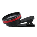 2 in 1 0.6X Wide Angle + 15X Macro Lens for iPhone 5S 6S 7 Samsung Galaxy S6 S5 Black+Red