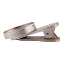 2 in 1 No Distortion 0.6X HD Wide Angle + 15x Macro Multi-Layer Coating Lens for Mobile Phone Gold