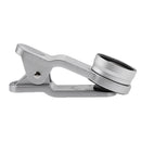 3 in 1 Clip on Fisheye Wide Angle Macro Lens for iPhone 5 6 6S 7 Samsung Galaxy S6 S5 Silver