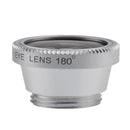 3 in 1 Clip on Fisheye Wide Angle Macro Lens for iPhone 5 6 6S 7 Samsung Galaxy S6 S5 Silver