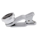 3 in 1 Clip on Fisheye Wide Angle Macro Lens for iPhone 5 6 6S 7 Samsung Galaxy S6 S5 Silver