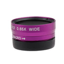 3in1 Macro+Wide Angle+Fisheye+Clip+Carrying Bag Camera Photo lens for iPhone Sumsung Purple