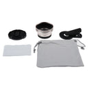 2 in 1 Camera Lens Kit 0.45X Wide Angle+10X Macro Lens Clip-On Gold