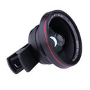 Portable Super 2 In 1 0.6X Wide-angle 10X Macro Mobile Phone Lens with Clip Black