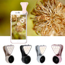 Lens Kit 0.36X Wide Angle Lens+15x Macro Lens+Fill Light for Mobile Phone Black
