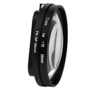 58mm Close up Lens 10X Macro+Lens Adapter Ring for GoPro Hero 5 Housing Case
