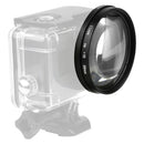 58mm Close up Lens 10X Macro+Lens Adapter Ring for GoPro Hero 5 Housing Case
