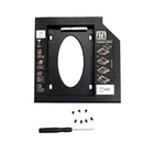 Aluminum 9.5mm 2nd Hard Disk Drive Caddy Case Adapter for CD / DVD-ROM Optical Bay
