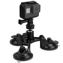 Tri-cup Suction Mount w/Ball Head Car Window Mount for GoPro Hero 5 / 4/3+/3