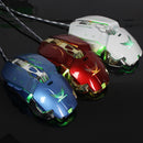 Adjustable 3200DPI Breathing LED Light Programming Gamer Mouse for PC Laptop Blue