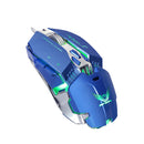 Adjustable 3200DPI Breathing LED Light Programming Gamer Mouse for PC Laptop Blue