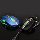 Adjustable 3200DPI Breathing LED Light Programming Gamer Mouse for PC Laptop Blue