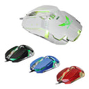 Adjustable 3200DPI Breathing LED Light Programming Gamer Mouse for PC Laptop Blue
