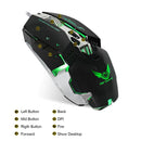 Adjustable 3200DPI Breathing LED Light Programming Gamer Mouse for PC Laptop Blue