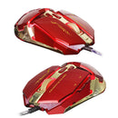 Wired Gaming Mouse 1200 / 1600 / 2400 / 3200DPI with LED USB for PC Laptop Red