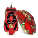 Wired Gaming Mouse 1200 / 1600 / 2400 / 3200DPI with LED USB for PC Laptop Red