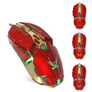 Wired Gaming Mouse 1200 / 1600 / 2400 / 3200DPI with LED USB for PC Laptop Red