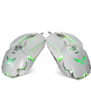 Adjustable 3200DPI Breathing LED Light Programming Gamer Mouse for PC Laptop White