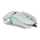 Adjustable 3200DPI Breathing LED Light Programming Gamer Mouse for PC Laptop White