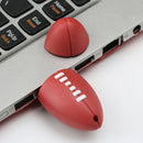 USB 2.0 Metal Flash Drive Data Storage Memory Stick Rugby Shape for PC32GB
