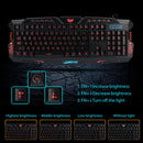 USB Keyboard Colorful LED Illuminated Backlit Wired Gaming Keyboard for PC
