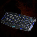 USB Keyboard Colorful LED Illuminated Backlit Wired Gaming Keyboard for PC