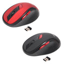 2.4G Wireless Gaming Mouse Optical Game Mice Portable 2400DPI for Laptop Red