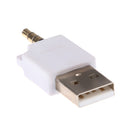 Portable USB 2.0 to 3.5mm Adapter for Apple iPod Shuffle 1st 2nd Generation White