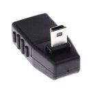 Portable Mini 5-pin USB Male to USB 2.0 Female OTG Up Angle Extension Adapter for GPS MP3 MP4