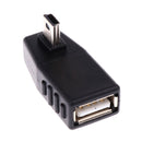 Left 90d Angled Micro USB B Male to USB a Female Host OTG Adapters for Phone
