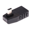 Portable Mini 5-pin USB Male to USB 2.0 Female OTG Right Angle Extension Adapter for GPS MP3 MP4