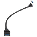 Up 90 Degree USB 3.0 Male to Female Adapter Converter Extension Cable 24cm