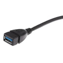 Up 90 Degree USB 3.0 Male to Female Adapter Converter Extension Cable 24cm
