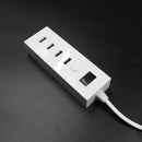 4 Port USB Hub Wall Charging Station Power Adapter LED Charger EU Plug