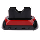 All In 1 HDD Docking Station Dual USB 2.0 2.5'' 3.5'' IDE SATA External HDD Box Hard Disk Drive Enclosure Card Reader EU Plug