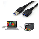 USB 3.0 A Male Plug to Female Socket Super Fast Extension Cable Cord for VGA Interface 0.5Meter