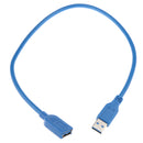 USB 3.0 A Male Plug to Female Socket Super Fast Extension Cable Cord for VGA Interface 0.5Meter