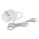 Portable 4 Ports USB Charger Adapter Fast Charging Power Supply EU Plug