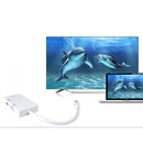 3In1 DP Male to VGA DVI HDMI Female Converter Adapter Cable For MacBook Black