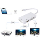 3In1 DP Male to VGA DVI HDMI Female Converter Adapter Cable For MacBook
