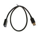 Durable 0.5m/1.5ft USB 3.0 A Male to A Female Extension Cable Cord for Mouse Keyboard
