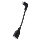 90 Degree Left Angle Mini HDMI Male to HDMI Female Adapter Converter Cable