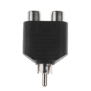 10xRCA Stereo Male to 2xRCA Female Splitter Compatible with Audio Systems