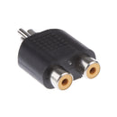 10xRCA Stereo Male to 2xRCA Female Splitter Compatible with Audio Systems