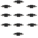 10 Pieces RCA Male to RCA Male Audio Video Plug Coupler Adapter Connector