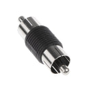 10 Pieces RCA Male to RCA Male Audio Video Plug Coupler Adapter Connector